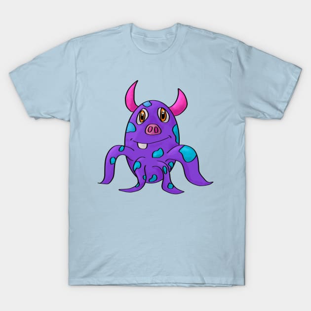 Squid Monster T-Shirt by creationoverload